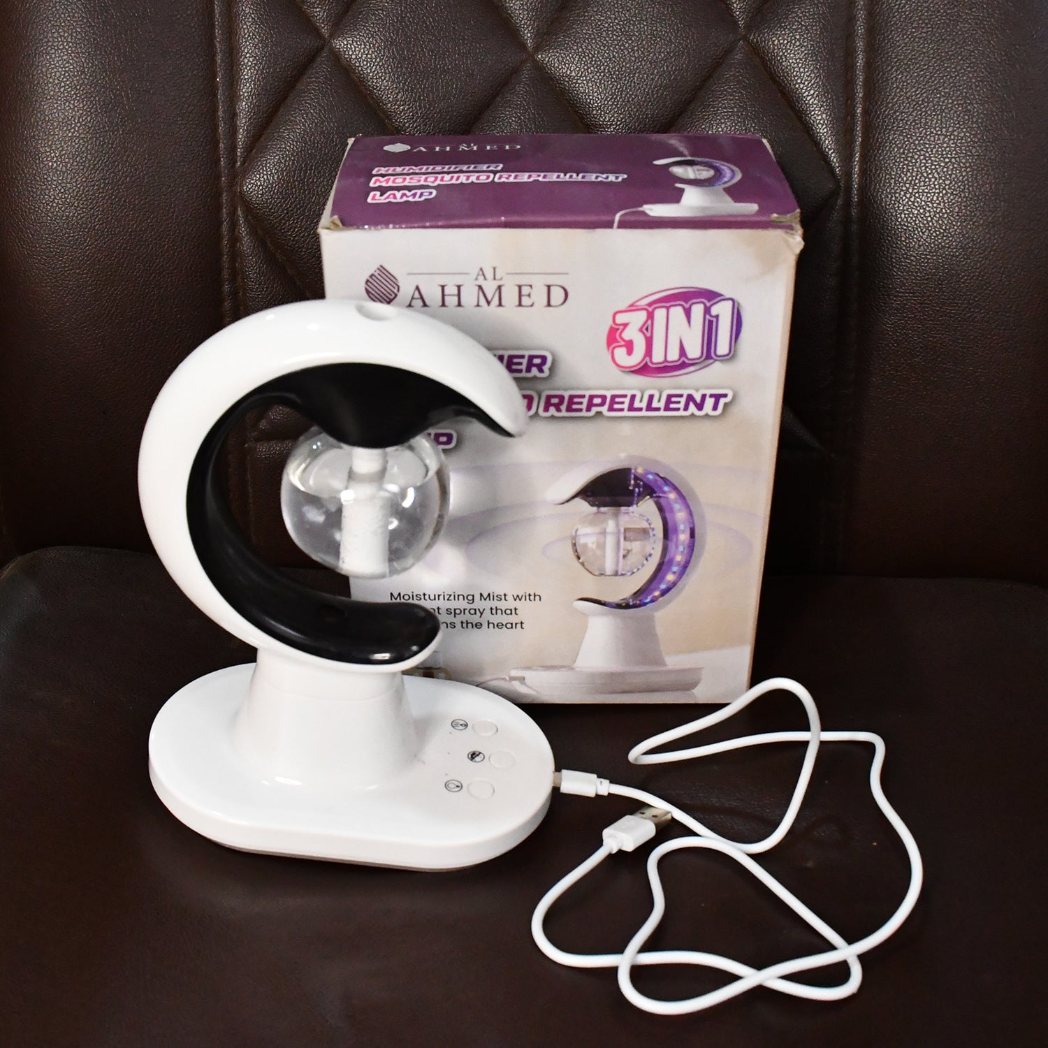 3-in-1 LED Lamp with Humidifier and Mosquito Repellent (1 Pc) 3-in-1 LED Lamp with Humidifier and Mosquito Repellent (1 Pc)